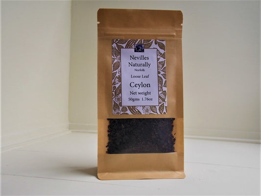 Ceylon Loose Leaf tea in a Pouch