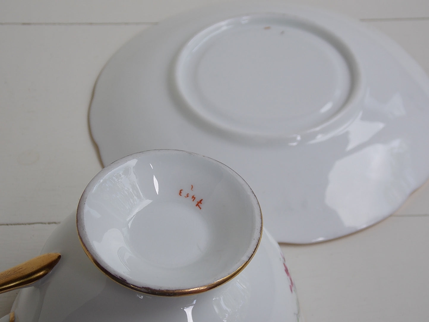 Dresden Style Tea Cup & Saucer