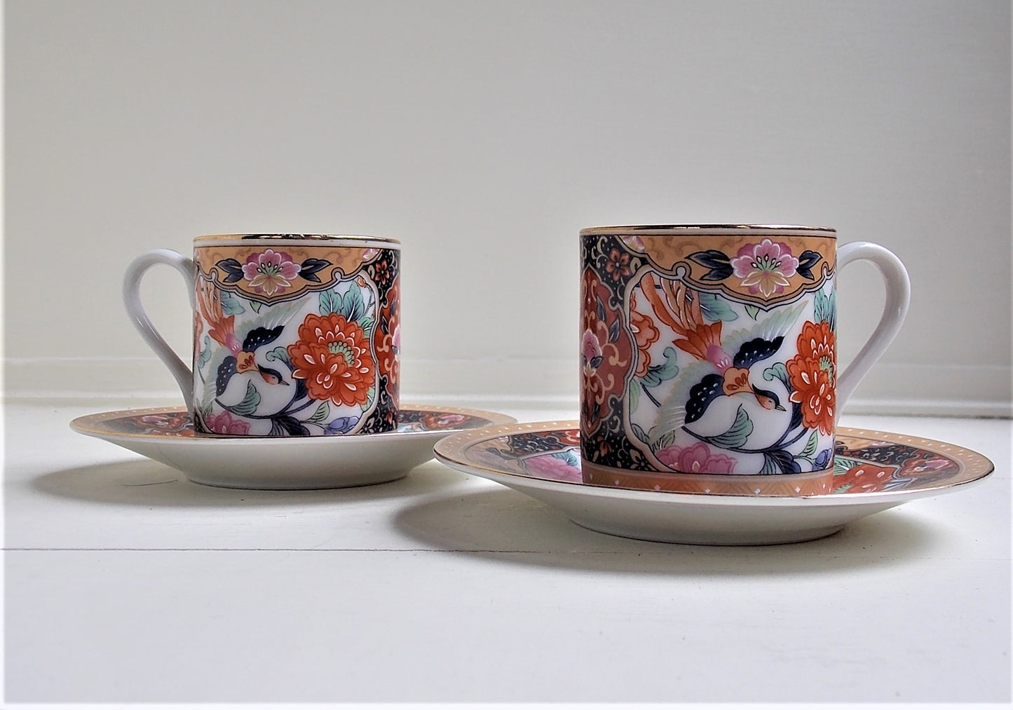 Pair of Japanese Tea Cups & Saucers