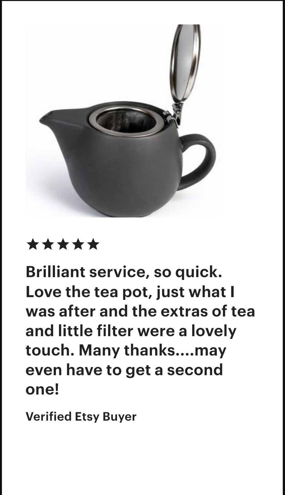 Teapot for One with Infuser – Ceramic Single Serving Teapot