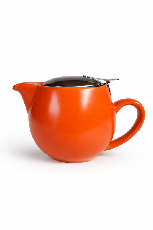 Small Retro Infuser Teapot with Strainer | Loose Leaf Tea Pot UK