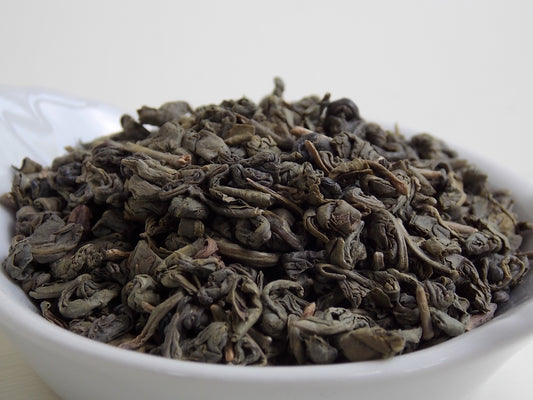 Organic Pearl Green Tea in a Caddie