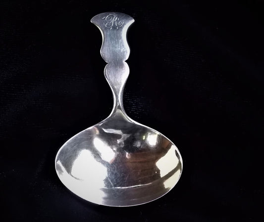 Early Georgian Silver Caddy Scoop