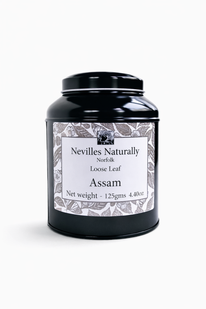 Assam Loose Leaf Tea in a Caddy