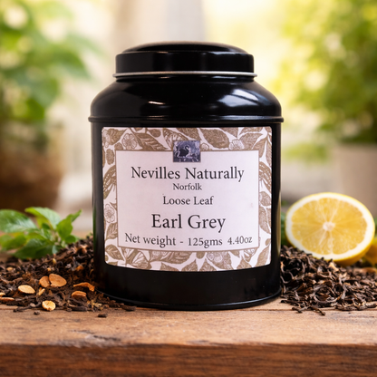 Earl Grey Loose Leaf Tea in a Caddie